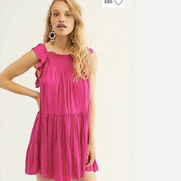 Free people brand new flowy bright dress gorgeous - Picture 6 of 7